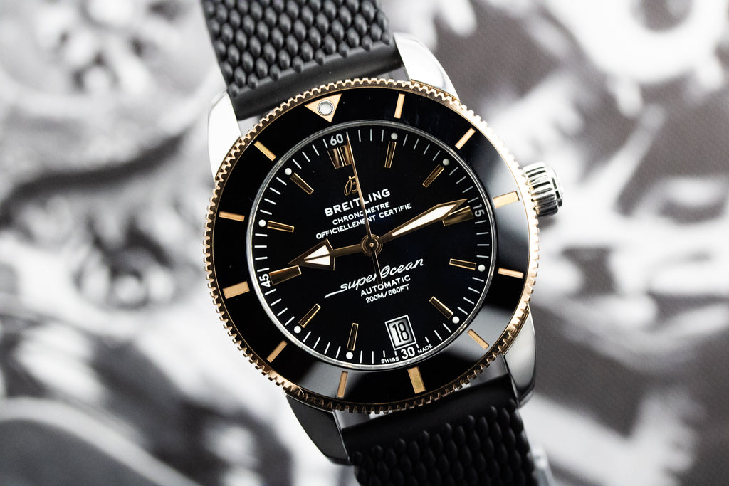 Breitling Superocean Heritage II B20 Automatic 42 UB2010 Black Dial Two-Tone