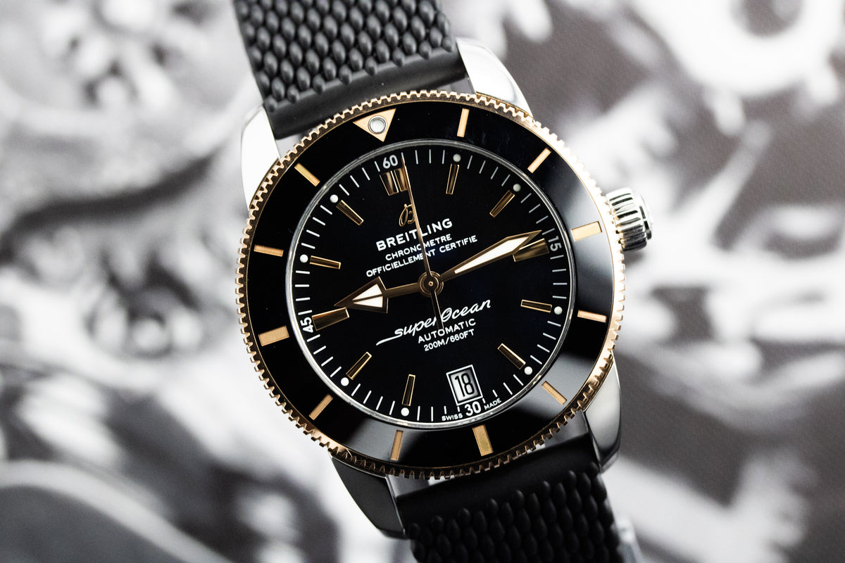 Breitling Superocean Heritage II B20 Automatic 42 UB2010 Black Dial Two-Tone