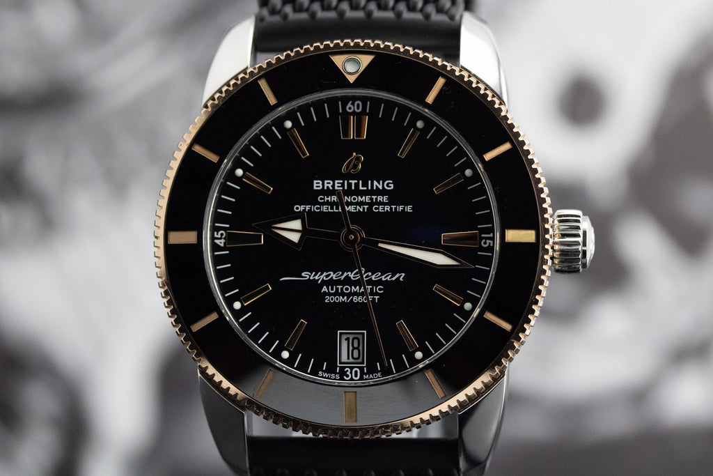 Breitling Superocean Heritage II B20 Automatic 42 UB2010 Black Dial Two-Tone