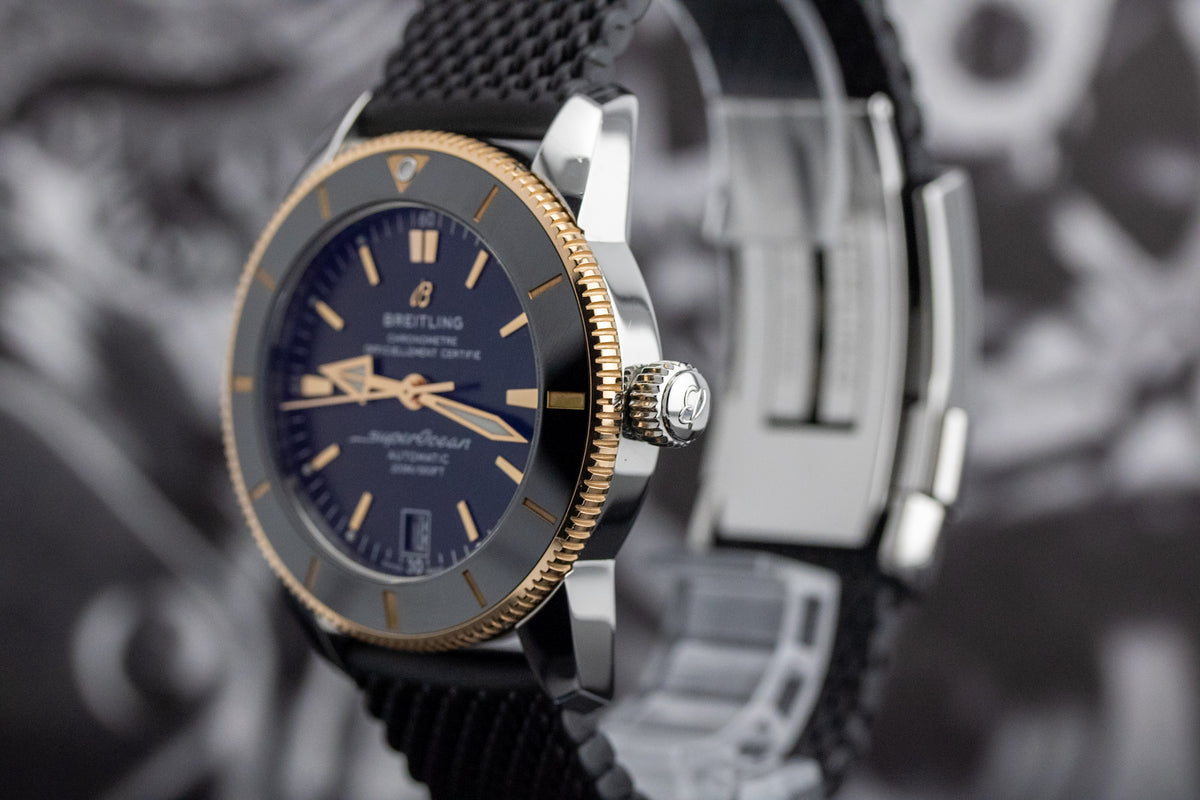 Breitling Superocean Heritage II B20 Automatic 42 UB2010 Black Dial Two-Tone
