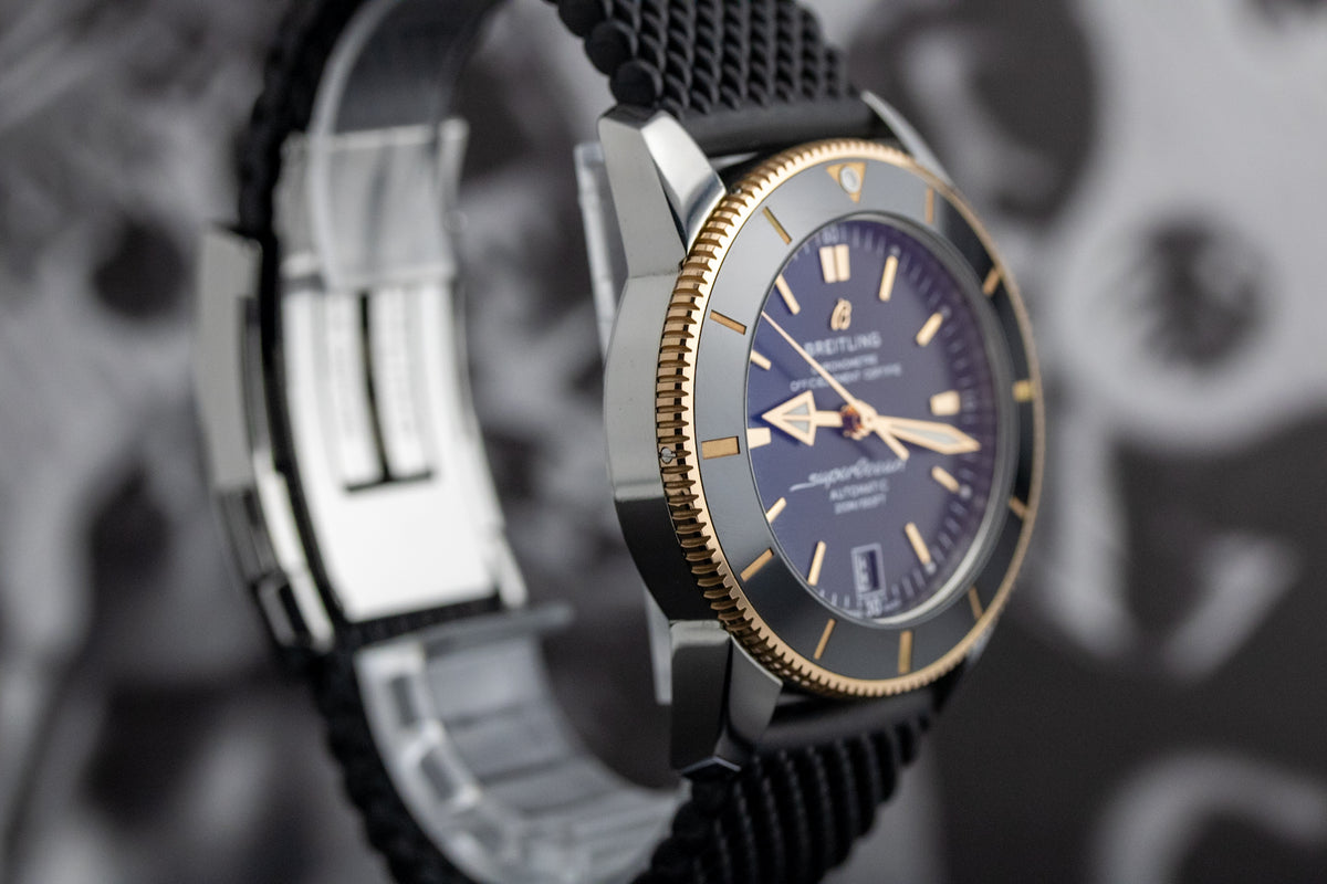Breitling Superocean Heritage II B20 Automatic 42 UB2010 Black Dial Two-Tone