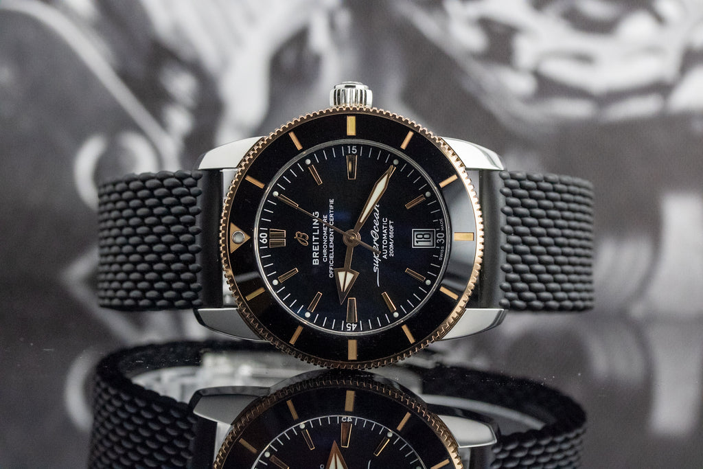 Breitling Superocean Heritage II B20 Automatic 42 UB2010 Black Dial Two-Tone