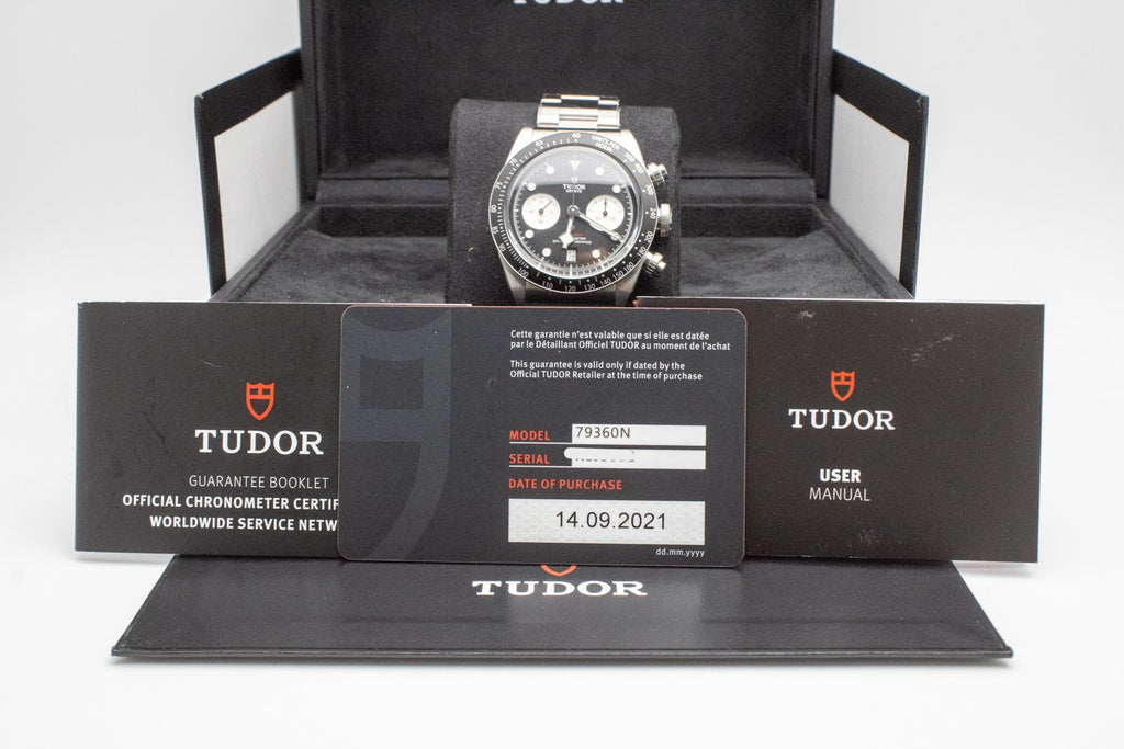 Tudor Black Bay Chronograph 79360N Reverse Panda 41mm 3-Link Bracelet