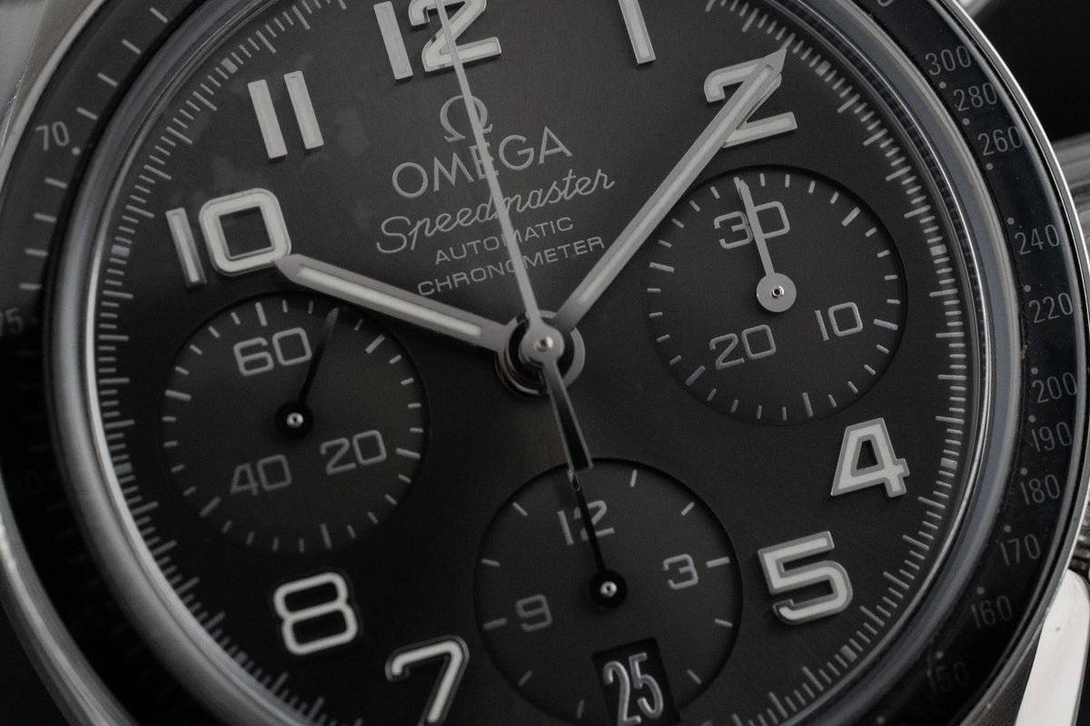 Omega Speedmaster Date 38 324.30.38.40.06.001 Grey Dial Automatic Chronograph Steel Bracelet