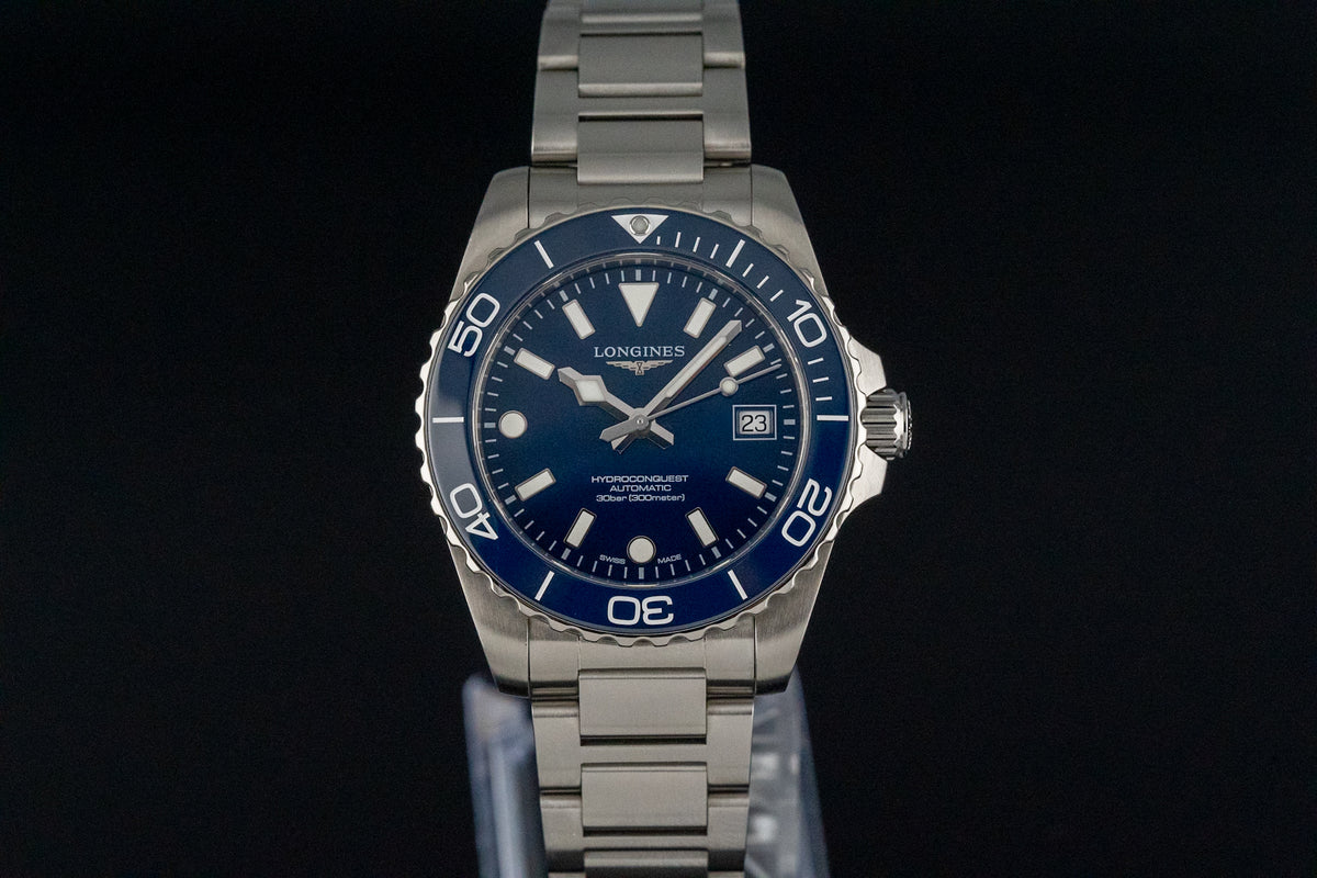 2026 Longines HydroConquest L3.779.4.96.6 Blue Dial Ceramic Bezel 42mm Automatic
