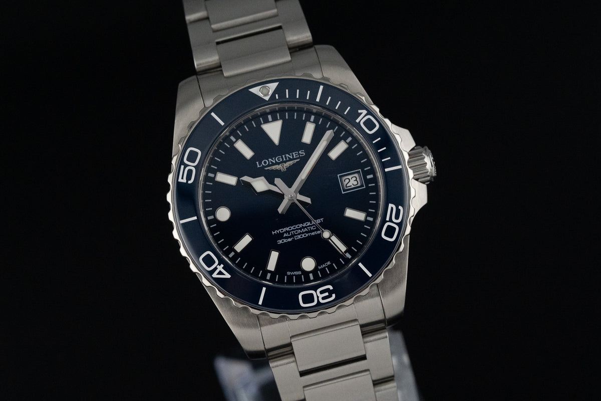 2026 Longines HydroConquest L3.779.4.96.6 Blue Dial Ceramic Bezel 42mm Automatic