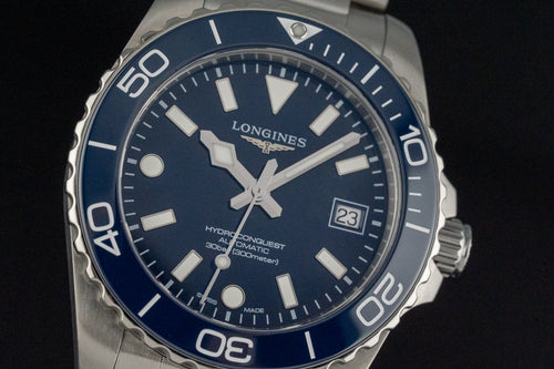 2026 Longines HydroConquest L3.779.4.96.6 Blue Dial Ceramic Bezel 42mm Automatic