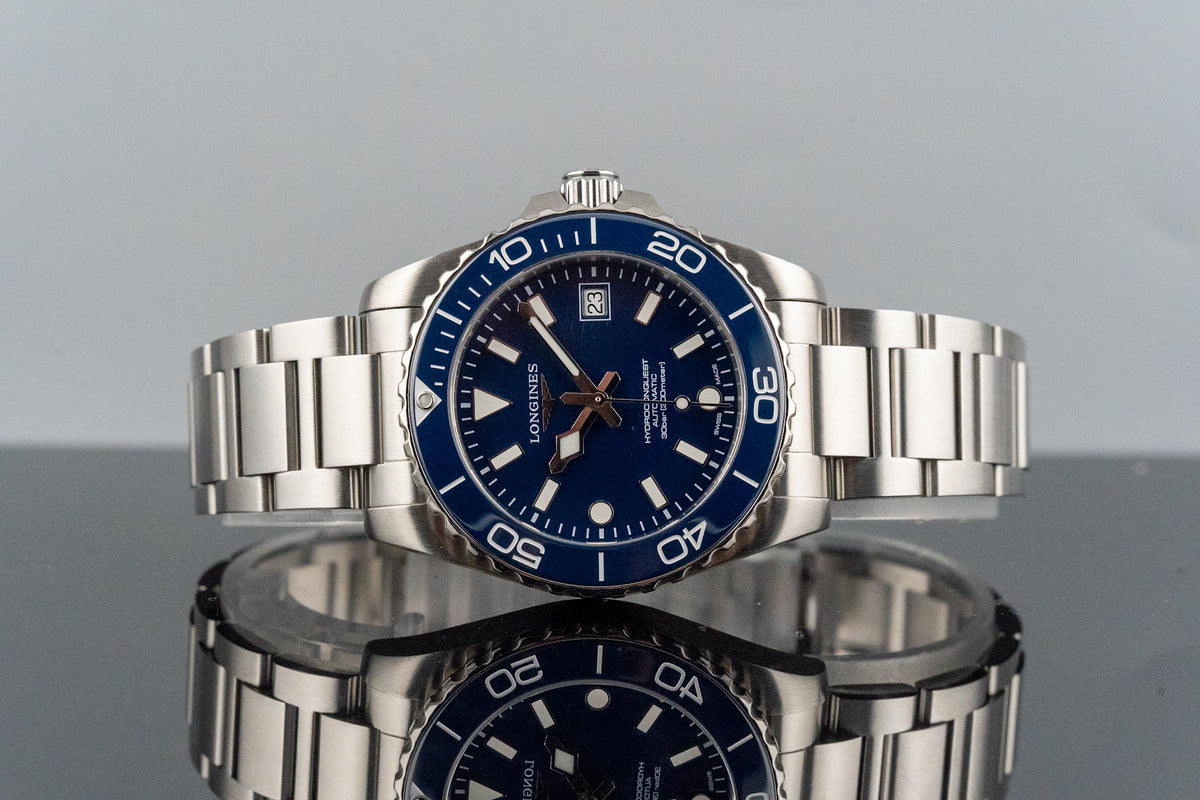 2026 Longines HydroConquest L3.779.4.96.6 Blue Dial Ceramic Bezel 42mm Automatic