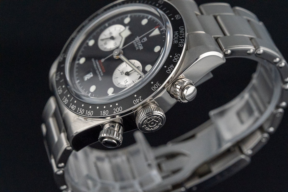 Tudor Black Bay Chronograph 79360N Reverse Panda 41mm 3-Link Bracelet