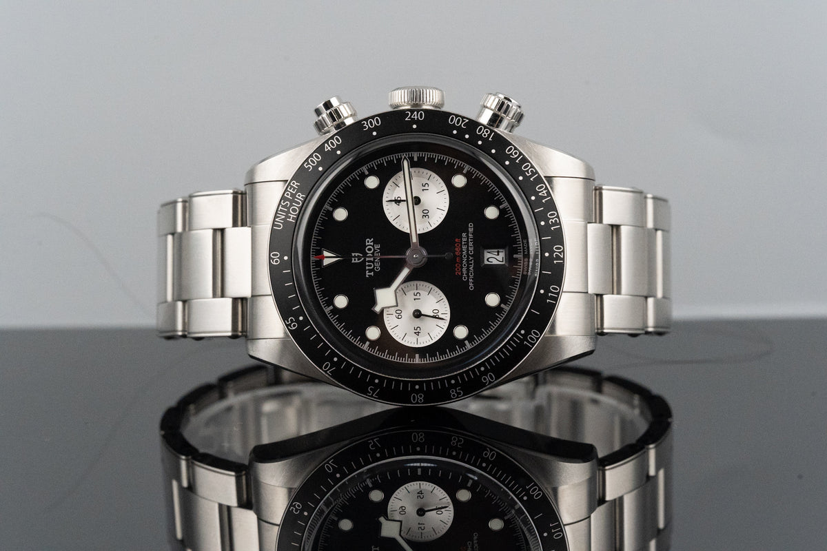 Tudor Black Bay Chronograph 79360N Reverse Panda 41mm 3-Link Bracelet