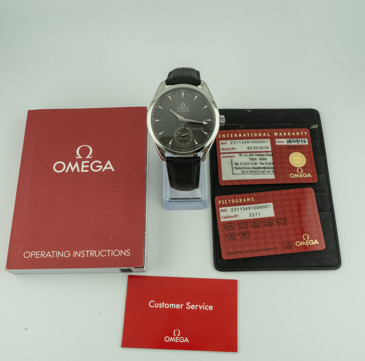 2013 Omega Seamaster Aqua Terra XXL 231.13.49.10.06.001 Grey Dial 49.2mm Manual Wind