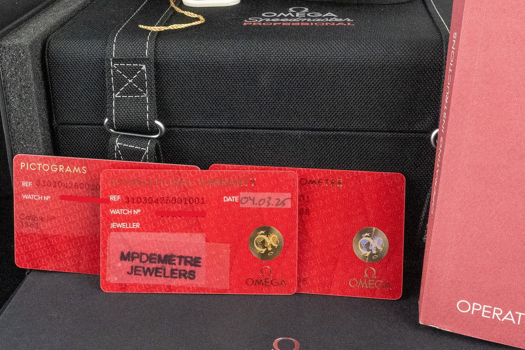 Omega Speedmaster Professional Moonwatch 310.30.42.50.01.001 Hesalite Full Set