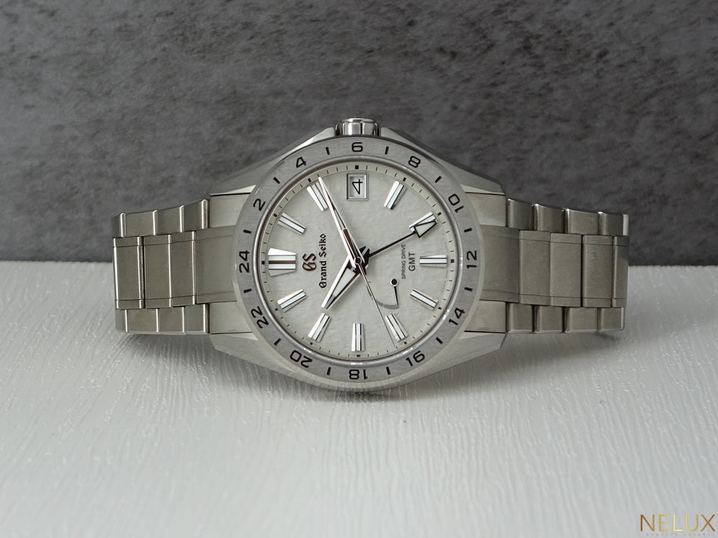 2023 Grand Seiko Evolution 9 Titanium Spring Drive GMT SBGE285 – Extra Strap – Full Set