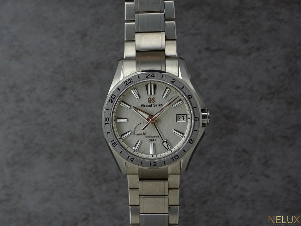 2023 Grand Seiko Evolution 9 Titanium Spring Drive GMT SBGE285 – Extra Strap – Full Set