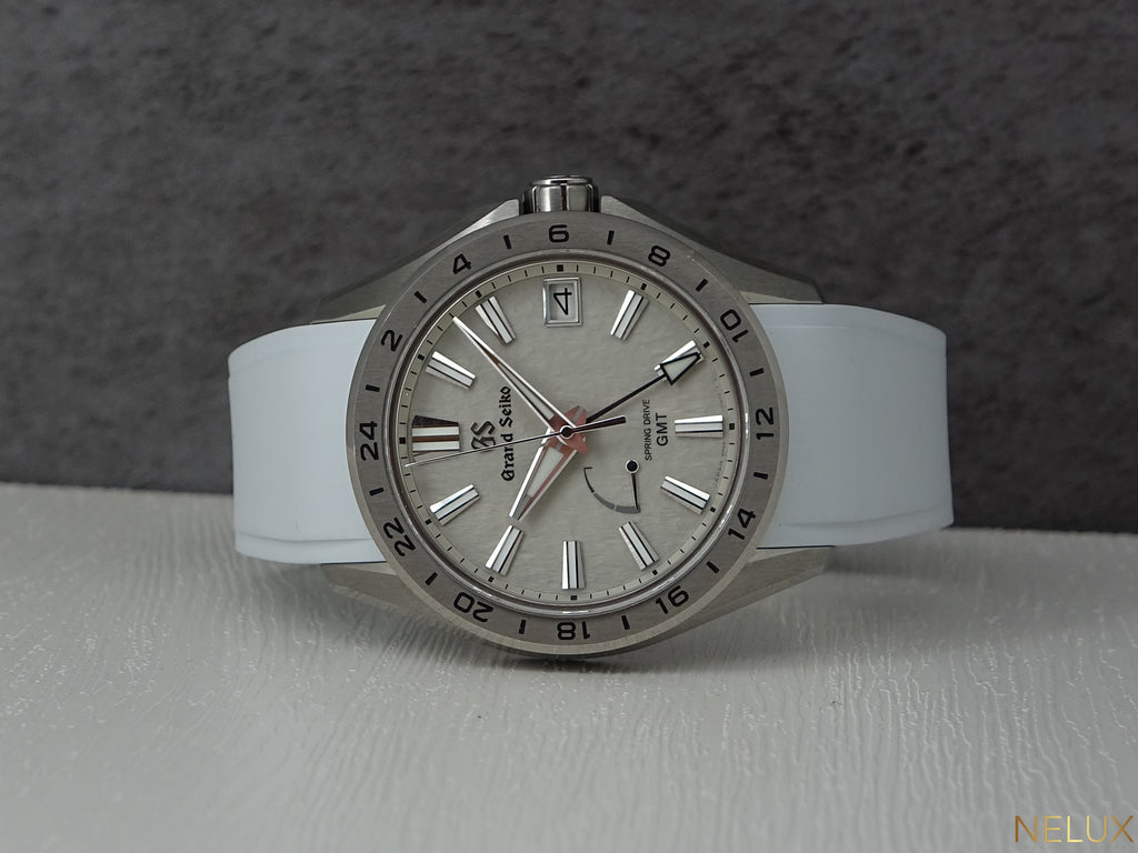 2023 Grand Seiko Evolution 9 Titanium Spring Drive GMT SBGE285 – Extra Strap – Full Set