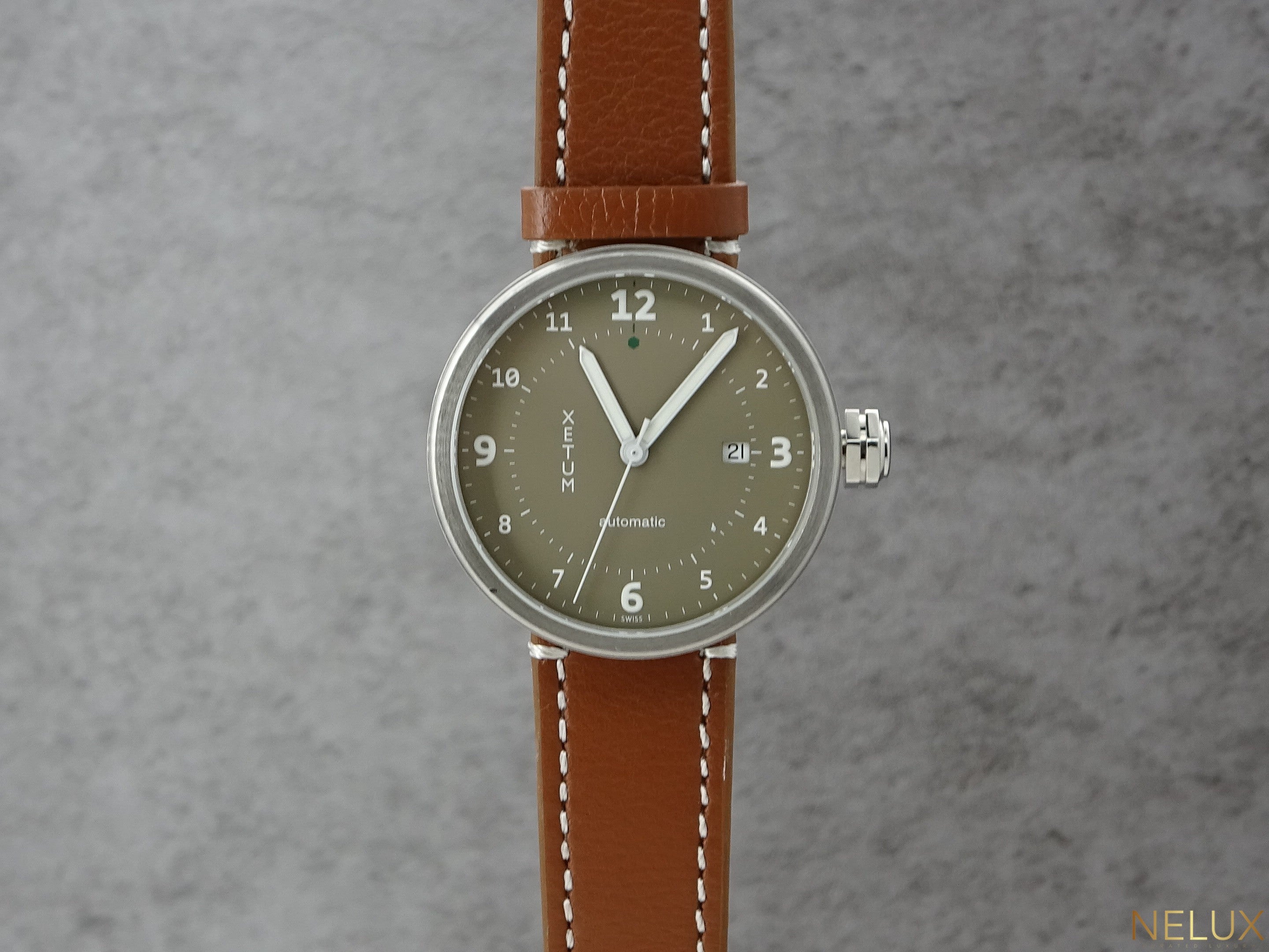 Xetum Stinson Brown B4FEDTNBROWN – Watch Only + Extra Strap – Excellent Condition