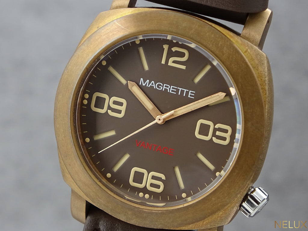 Magrette Vantage Bronze – Full Set – Unworn NATO & Black Strap