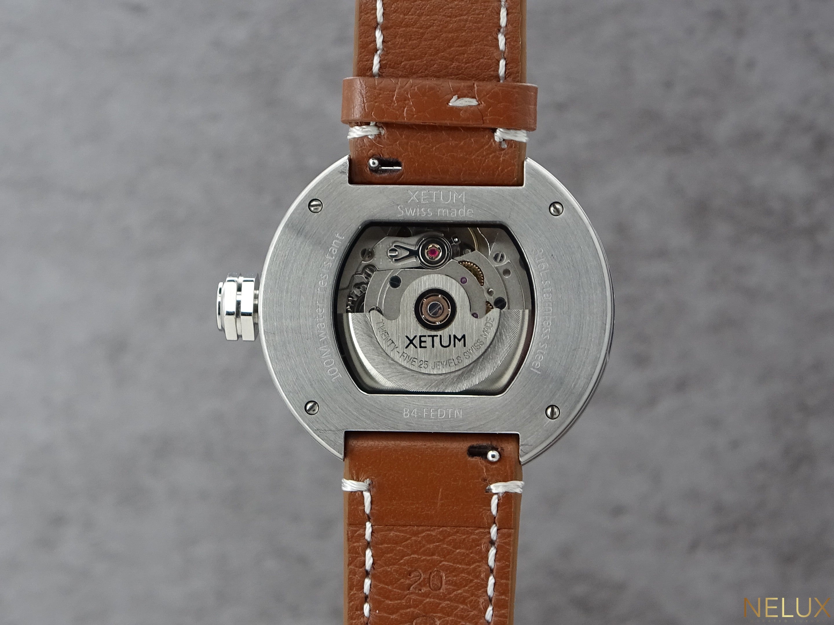 Xetum Stinson Brown B4FEDTNBROWN – Watch Only + Extra Strap – Excellent Condition