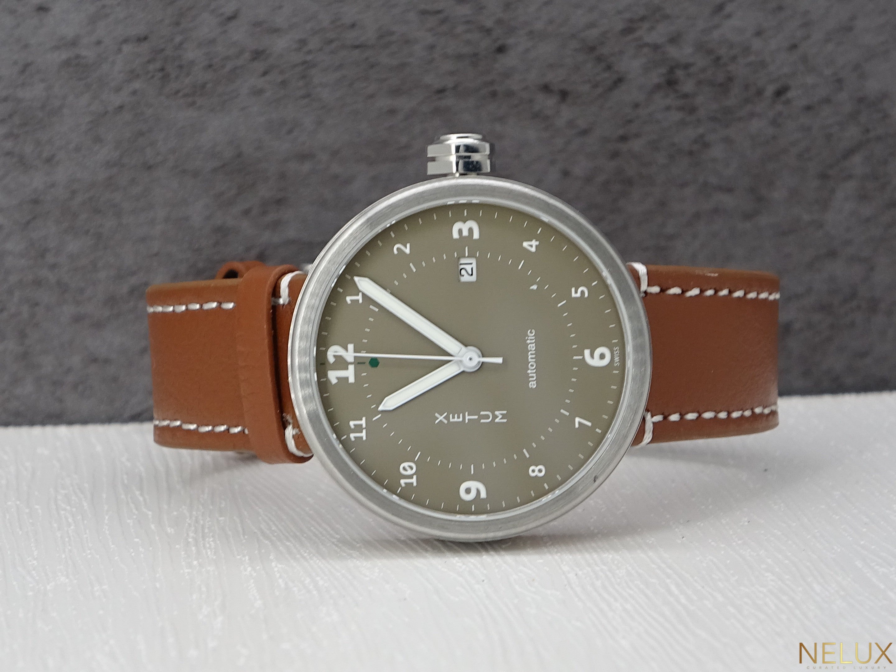 Xetum Stinson Brown B4FEDTNBROWN – Watch Only + Extra Strap – Excellent Condition