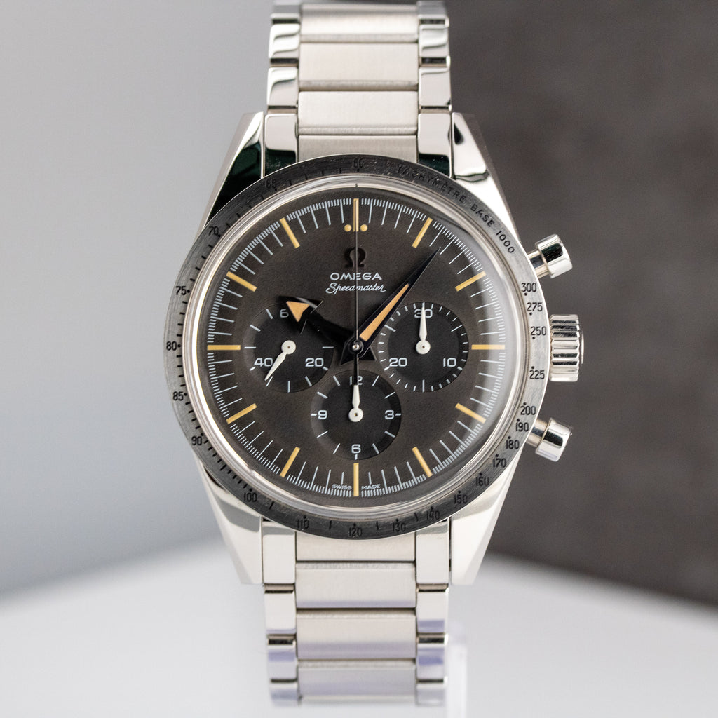 Omega Speedmaster '57 Trilogy LE Gray Dial on Stainless Steel 311.10.39.30.01.001 Complete 2017