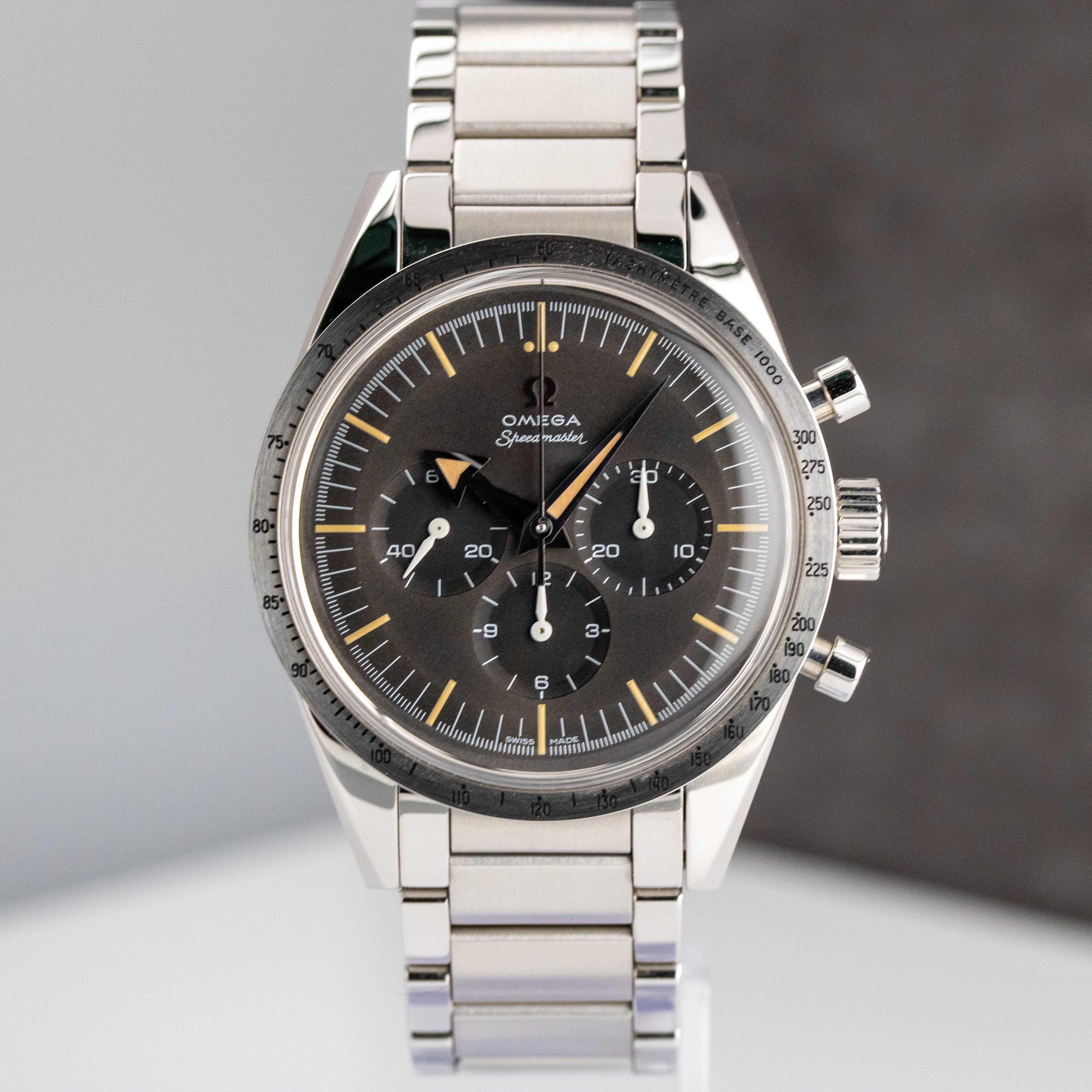 Omega Speedmaster '57 Trilogy LE Gray Dial on Stainless Steel 311.10.39.30.01.001 Complete 2017