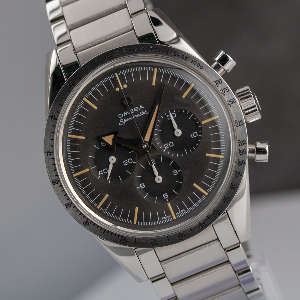 Omega Speedmaster '57 Trilogy LE Gray Dial on Stainless Steel 311.10.39.30.01.001 Complete 2017