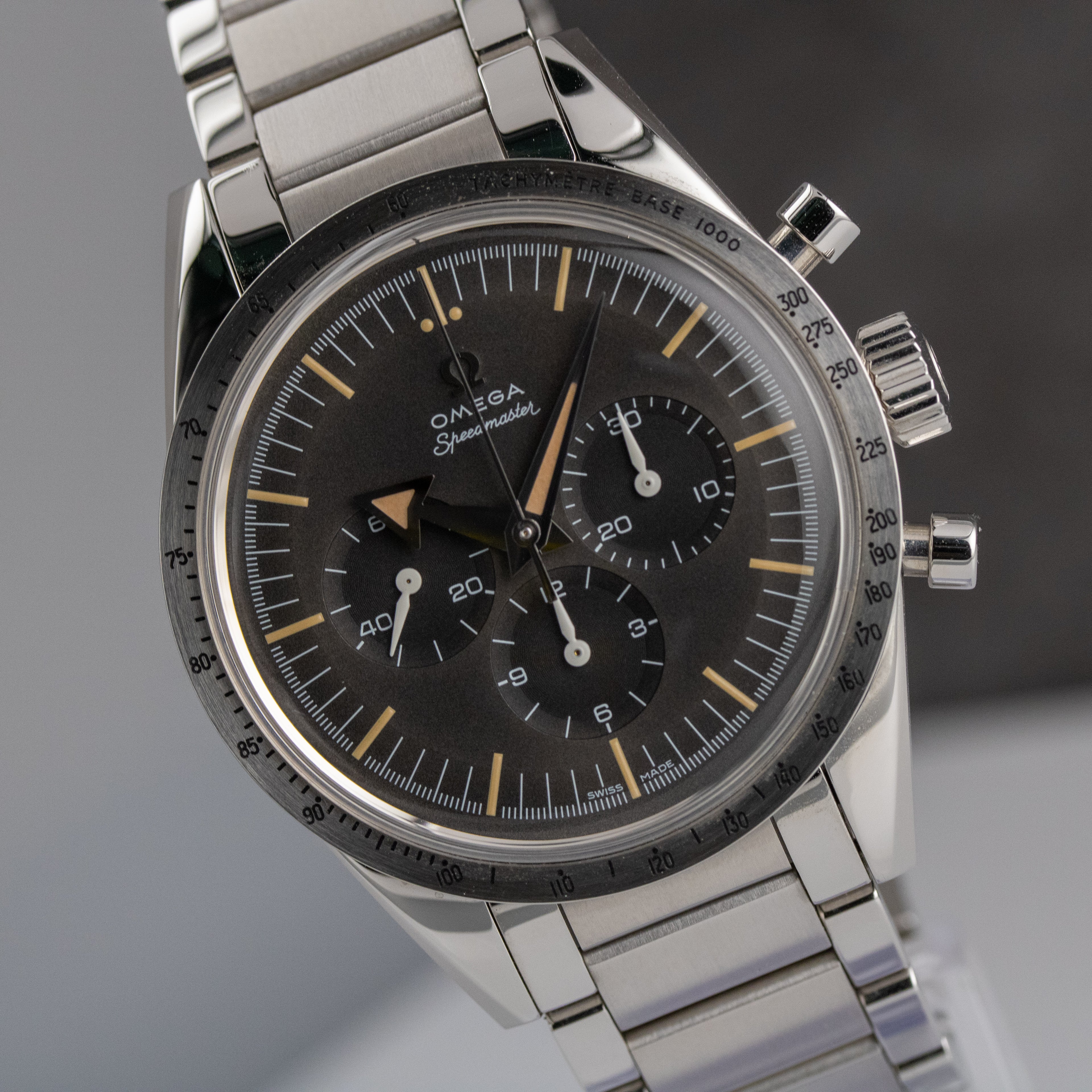 Omega Speedmaster '57 Trilogy LE Gray Dial on Stainless Steel 311.10.39.30.01.001 Complete 2017