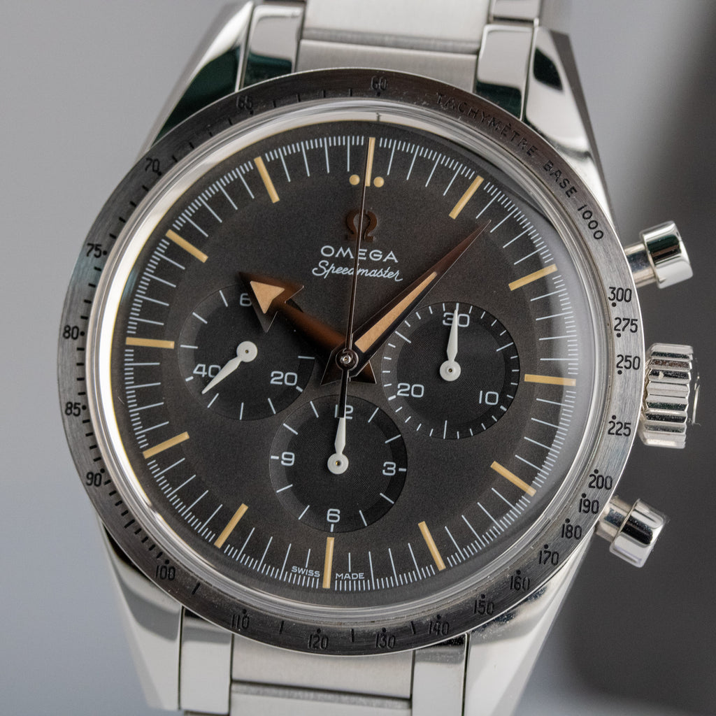 Omega Speedmaster '57 Trilogy LE Gray Dial on Stainless Steel 311.10.39.30.01.001 Complete 2017