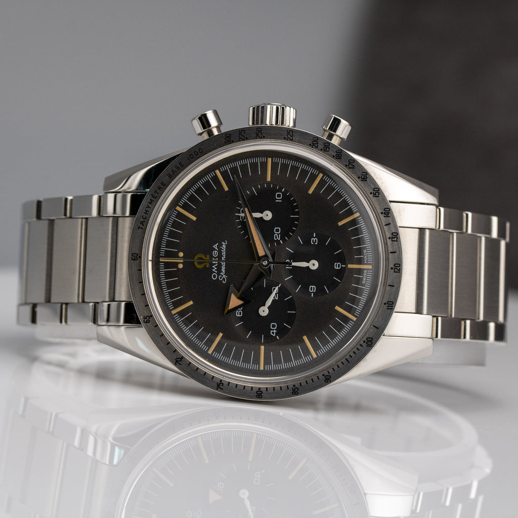 Omega Speedmaster '57 Trilogy LE Gray Dial on Stainless Steel 311.10.39.30.01.001 Complete 2017