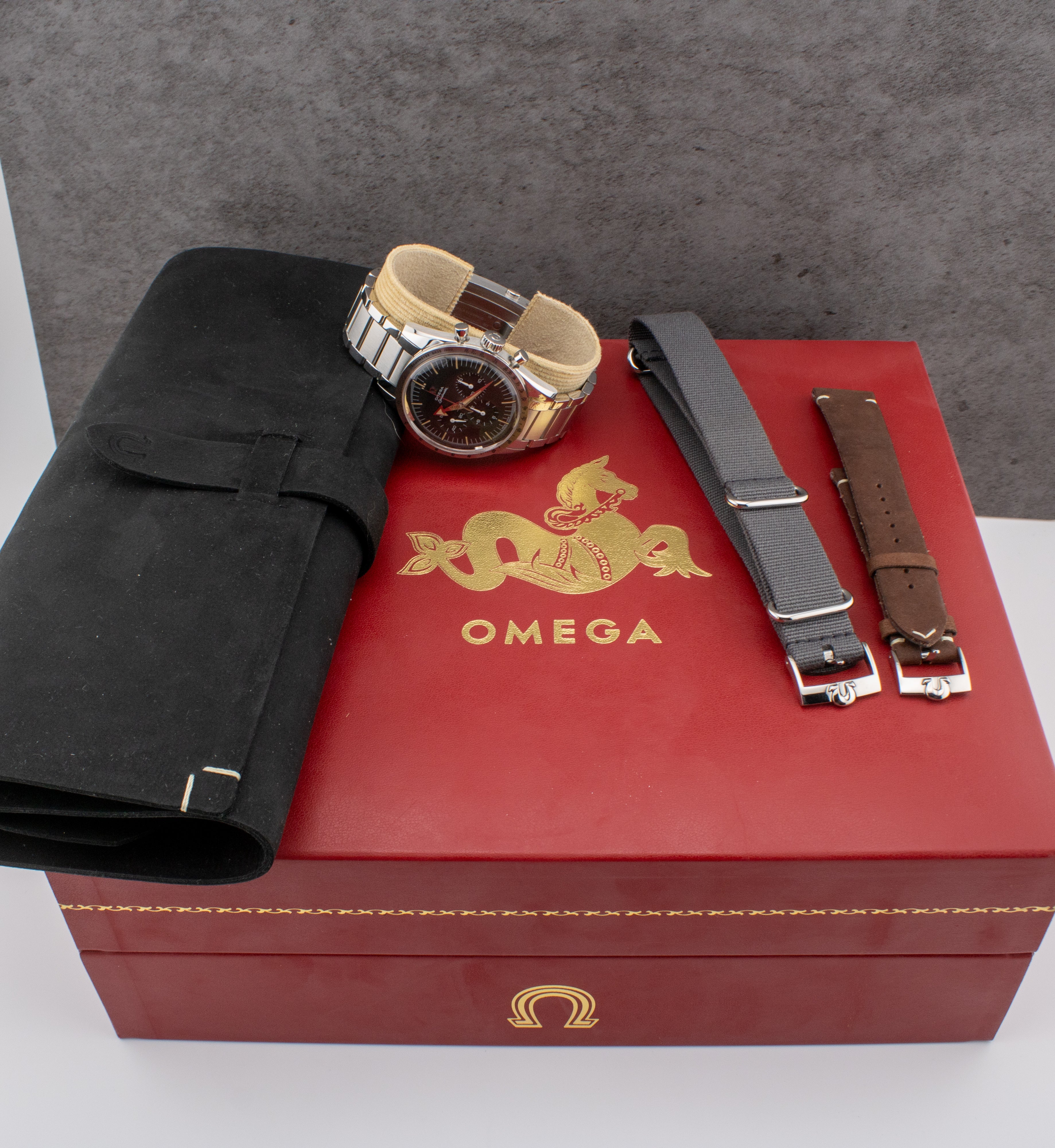 Omega Speedmaster '57 Trilogy LE Gray Dial on Stainless Steel 311.10.39.30.01.001 Complete 2017