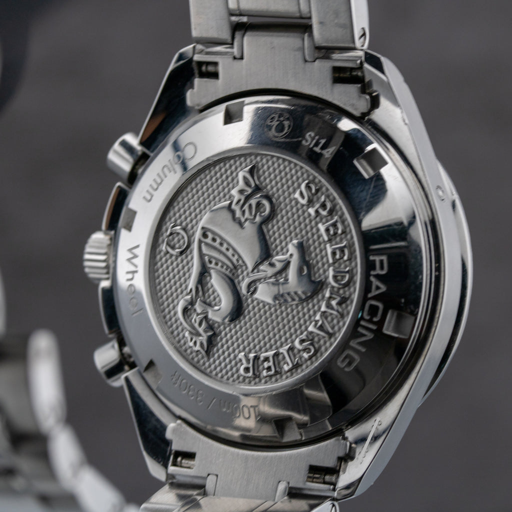 Omega Speedmaster Racing White Dial on Steel 326.30.40.50.02.001 Complete Open Date