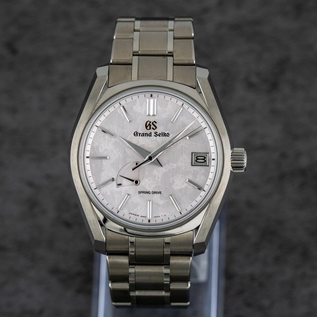 Grand Seiko Heritage Collection Blossom Shunbun Dial on Titanium sbga413 with Box