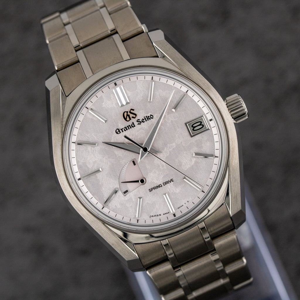 Grand Seiko Heritage Collection Blossom Shunbun Dial on Titanium sbga413 with Box