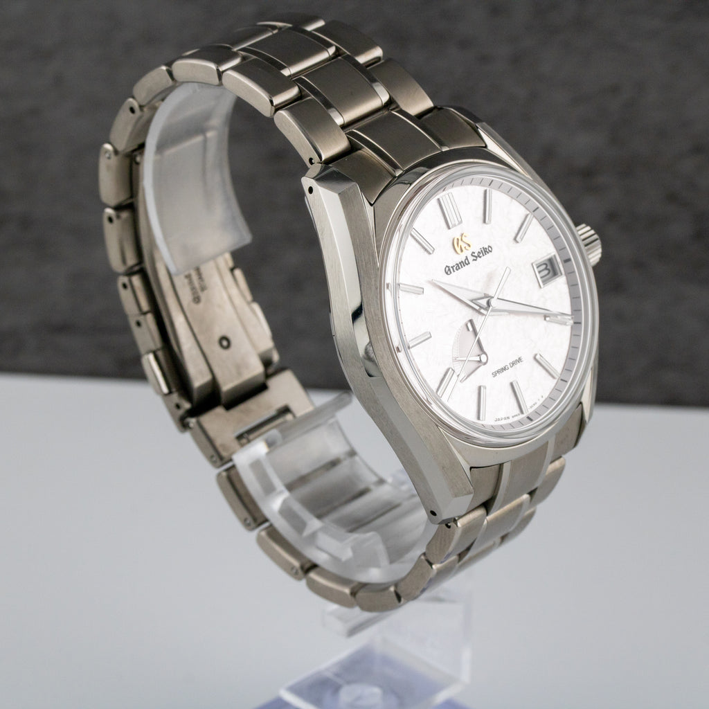 Grand Seiko Heritage Collection Blossom Shunbun Dial on Titanium sbga413 with Box