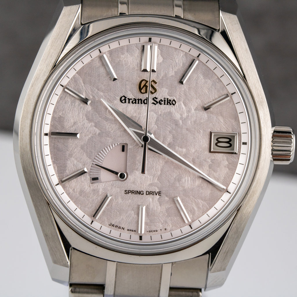 Grand Seiko Heritage Collection Blossom Shunbun Dial on Titanium sbga413 with Box