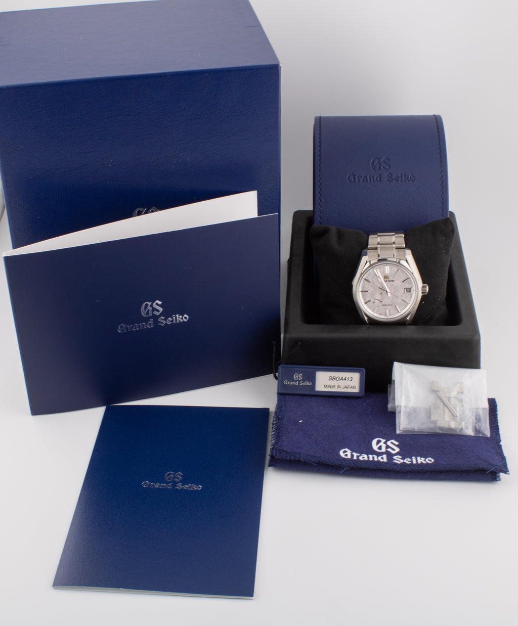 Grand Seiko Heritage Collection Blossom Shunbun Dial on Titanium sbga413 with Box