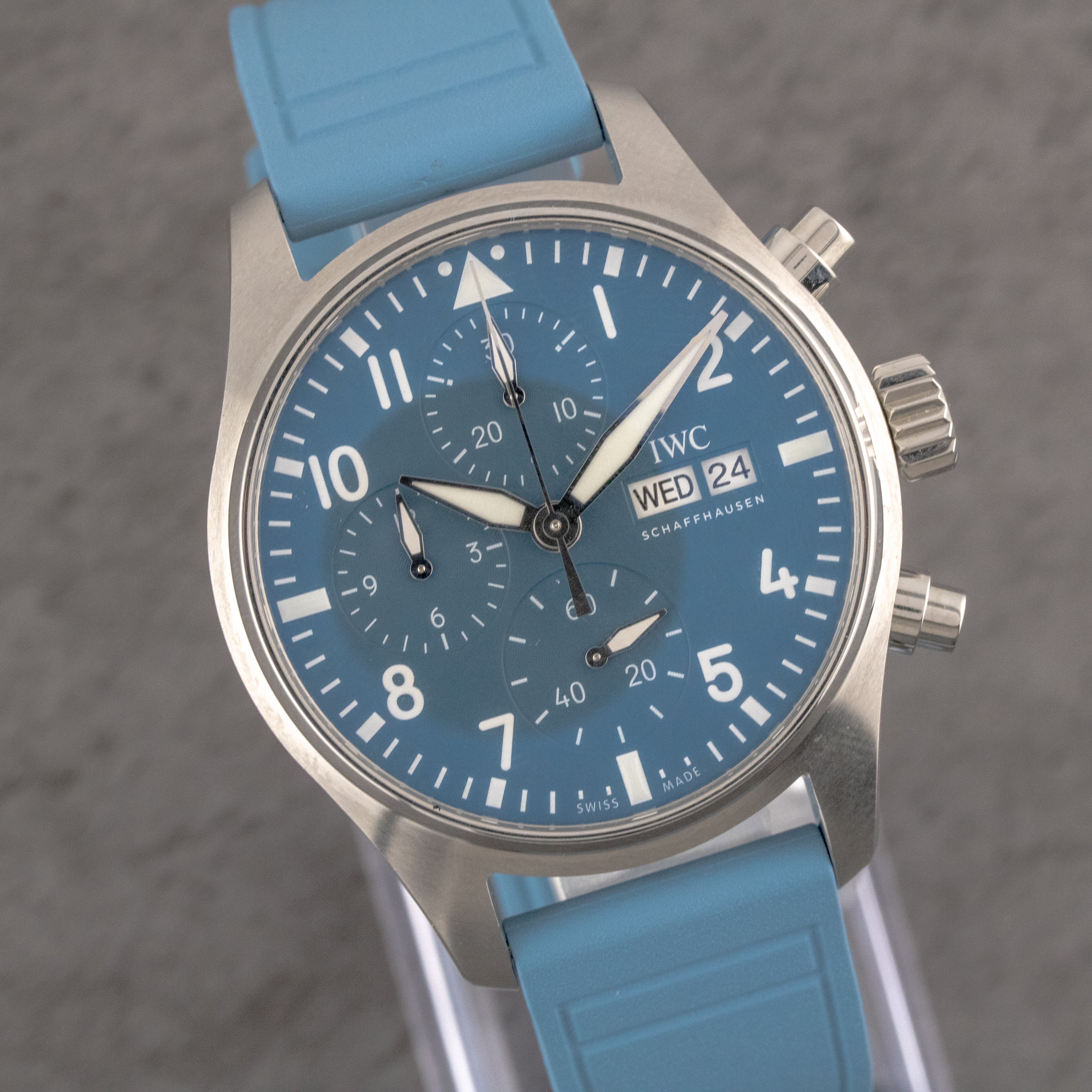 IWC Pilot's Watch Chronograph 41 Blue Dial on Rubber IW388117 Complete 2026