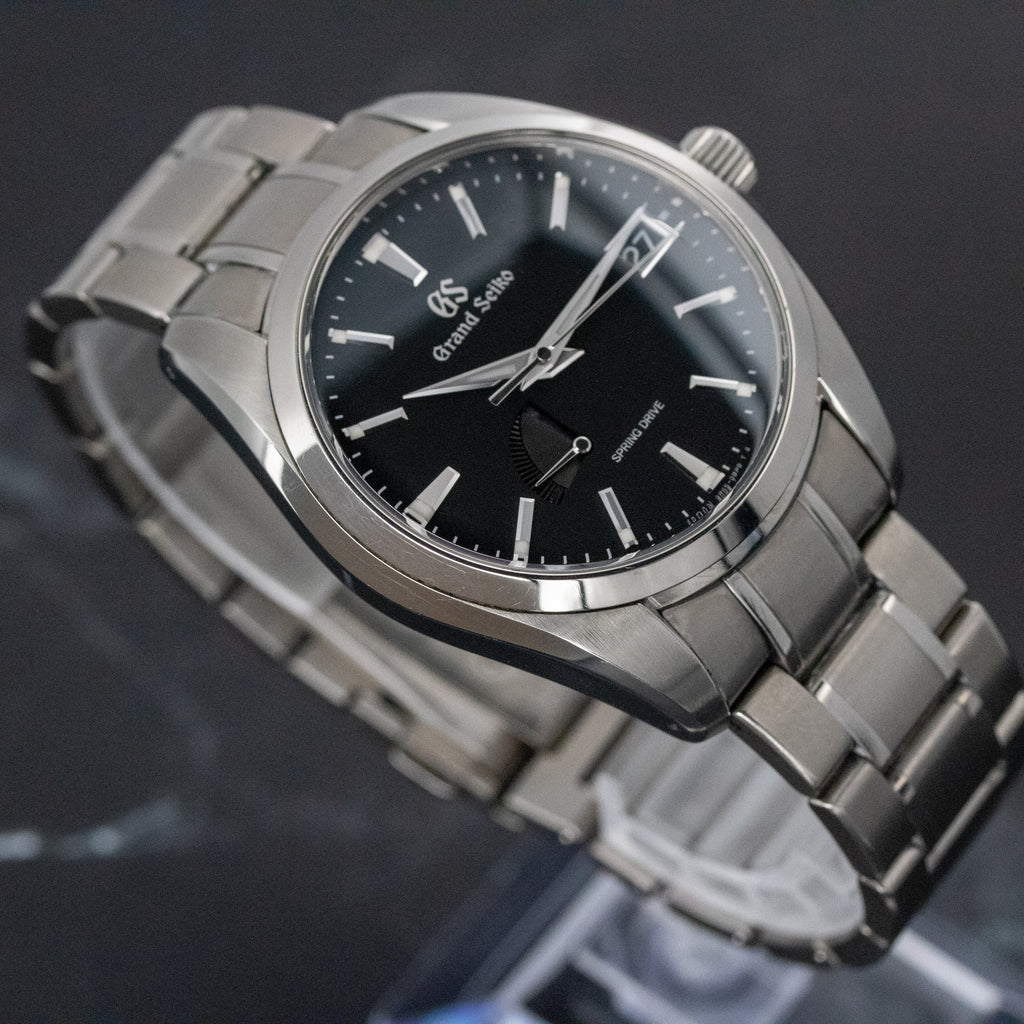 Grand Seiko Heritage Black Dial on Titanium SBGA241 Complete 2018