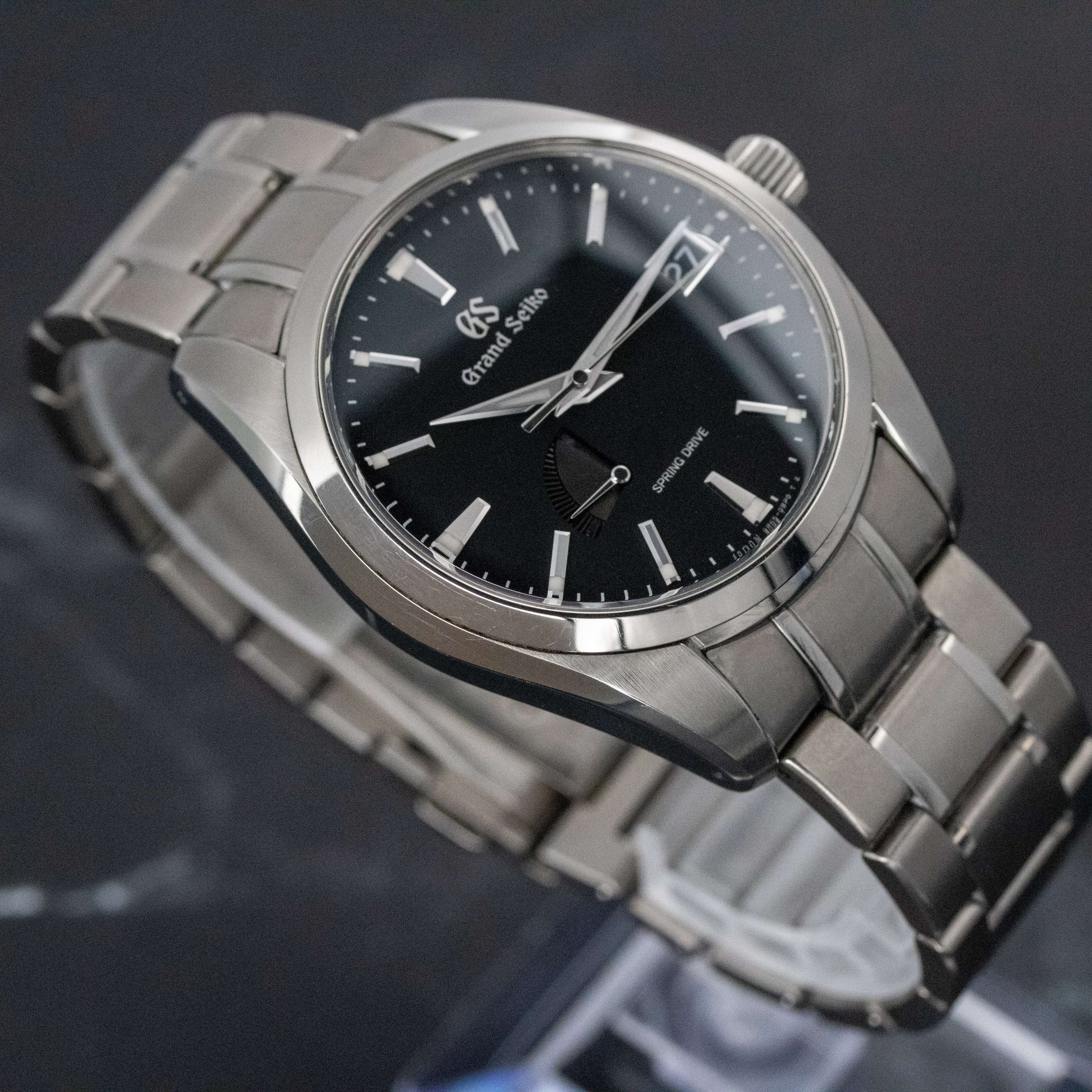 Grand Seiko Heritage Black Dial on Titanium SBGA241 Complete 2018