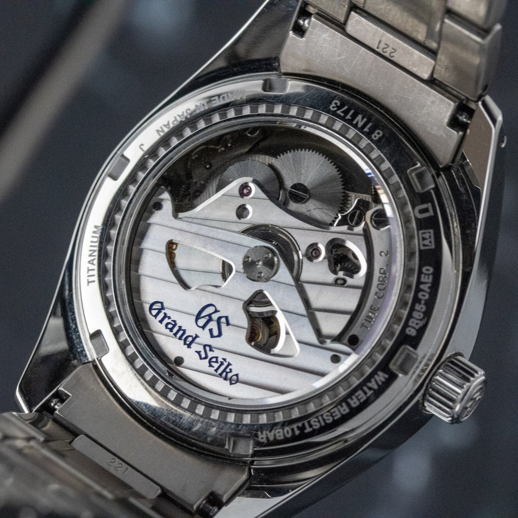 Grand Seiko Heritage Black Dial on Titanium SBGA241 Complete 2018