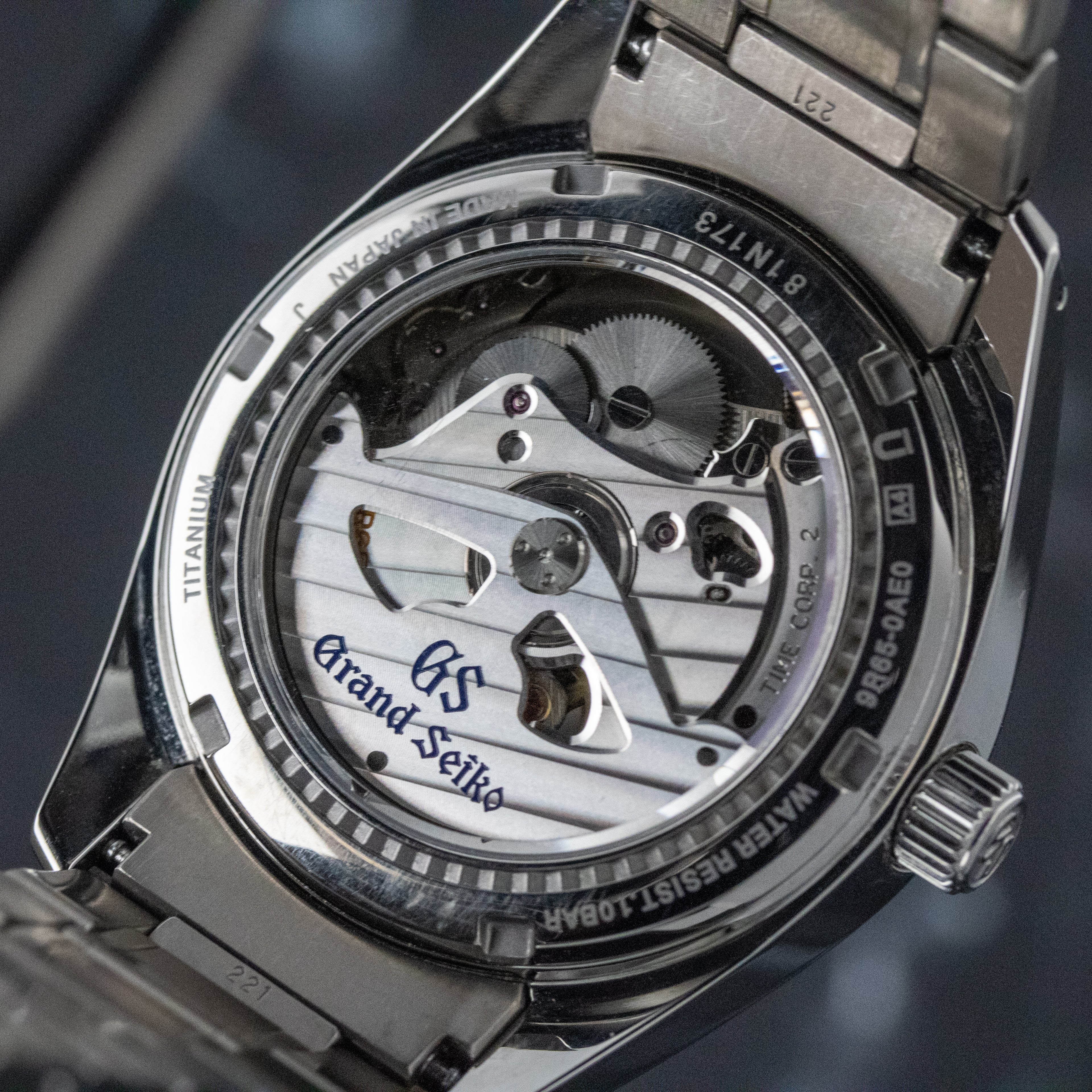 Grand Seiko Heritage Black Dial on Titanium SBGA241 Complete 2018