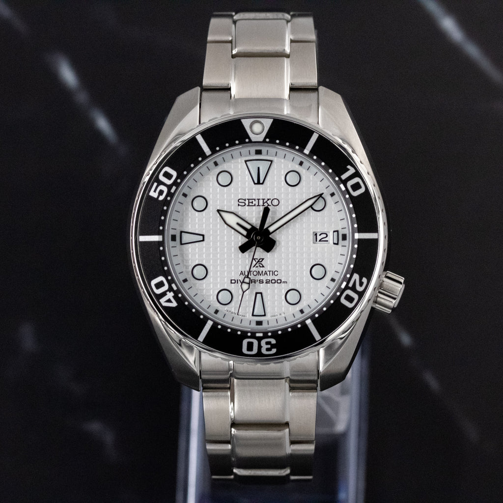 Seiko Prospex White Dial on Steel SPB427J1 Complete Open Date