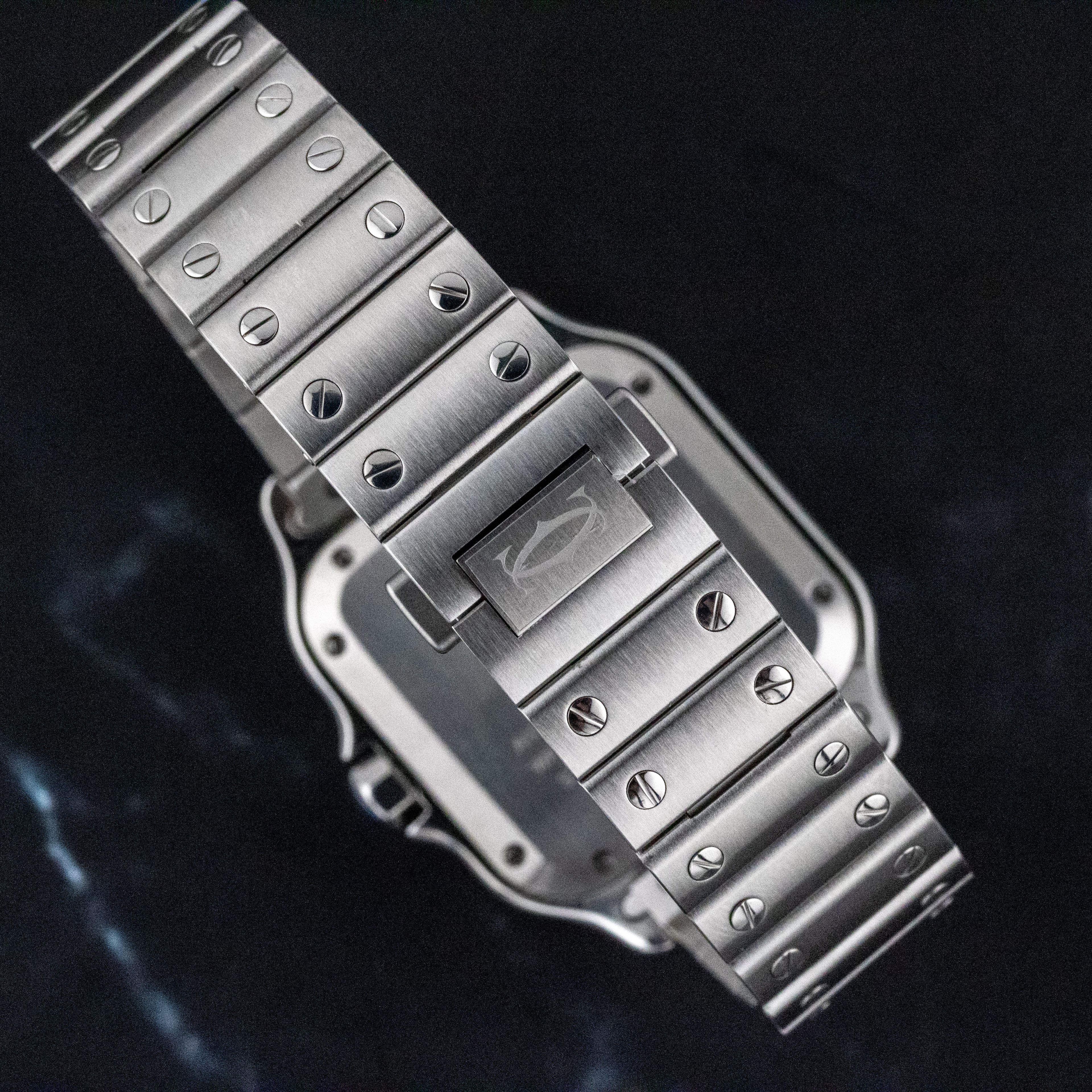 Cartier Santos de Cartier Medium Silver Dial on Bracelet WSSA0029 Complete 2021