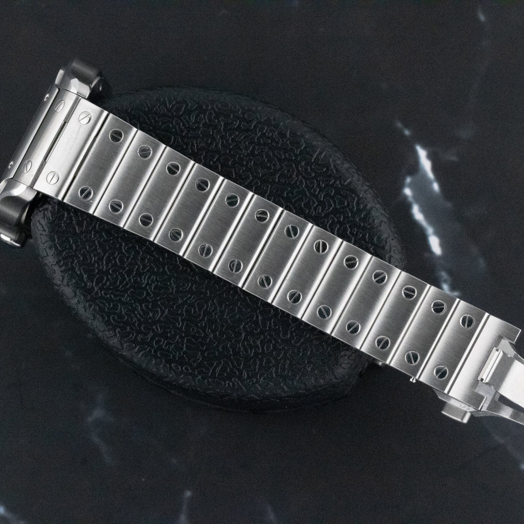 Cartier Santos de Cartier Medium Silver Dial on Bracelet WSSA0029 Complete 2021
