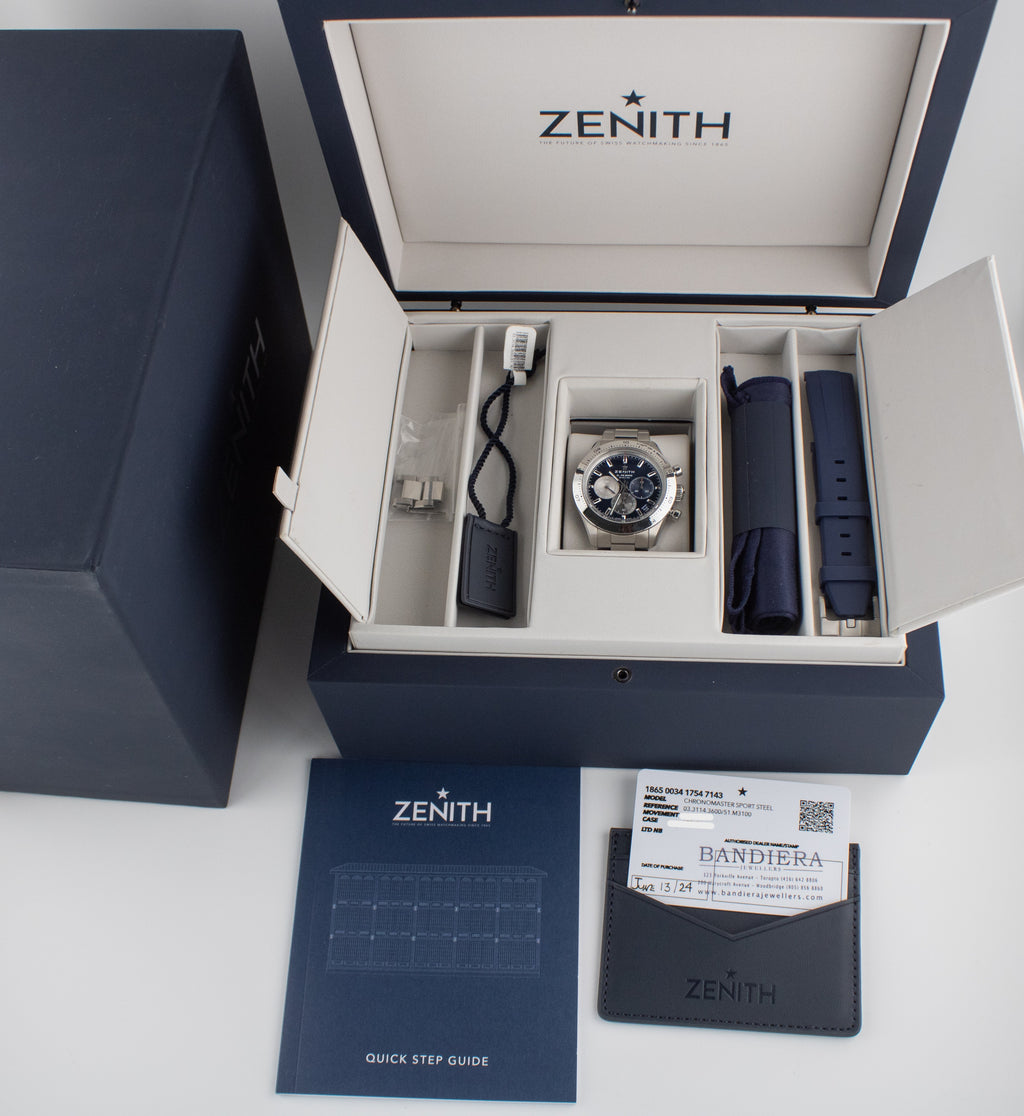 Zenith Chronomaster Sport Blue Dial on Bracelet 03.3114.3600/51.M3100 2024