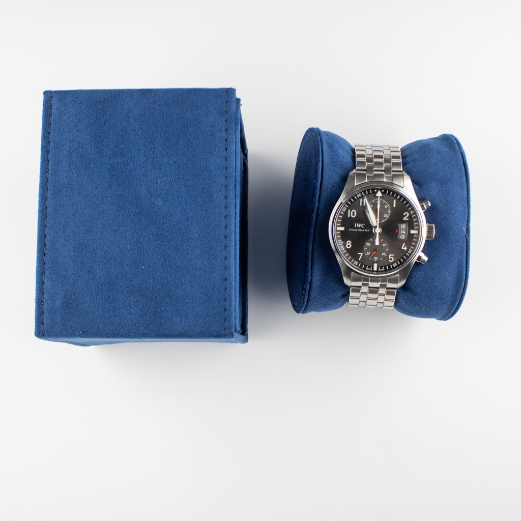 IWC Pilot's Watch Spitfire Chronograph Gray Dial on Bracelet IW387804