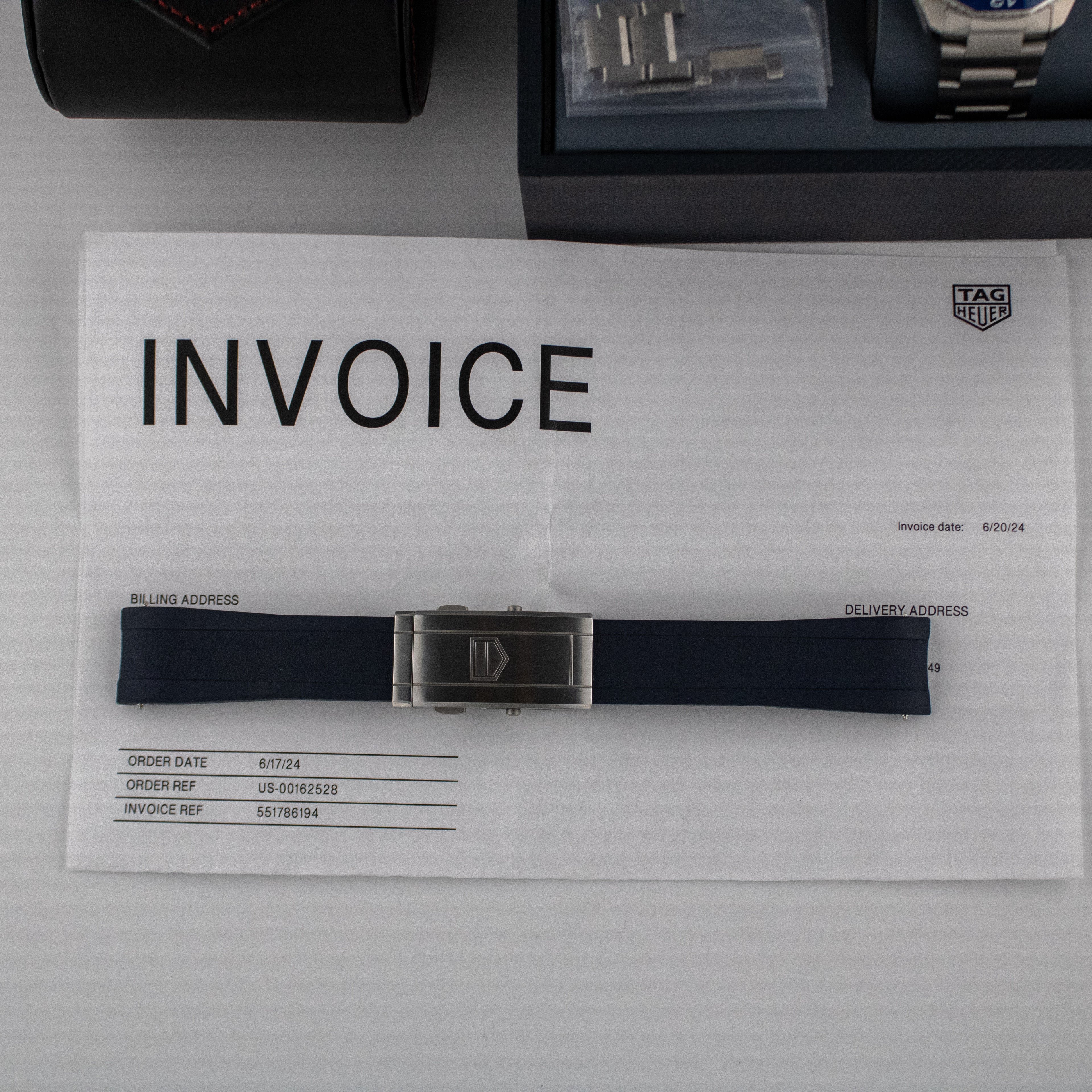 Tag Heuer Aquaracer Professional 300 GMT Automatic GMT Blue Dial on Bracelet WBP5114.BA0013 2024