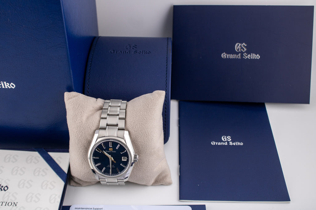 Grand Seiko Heritage Hi-Beat SBGH353 Blue Dial Full Set