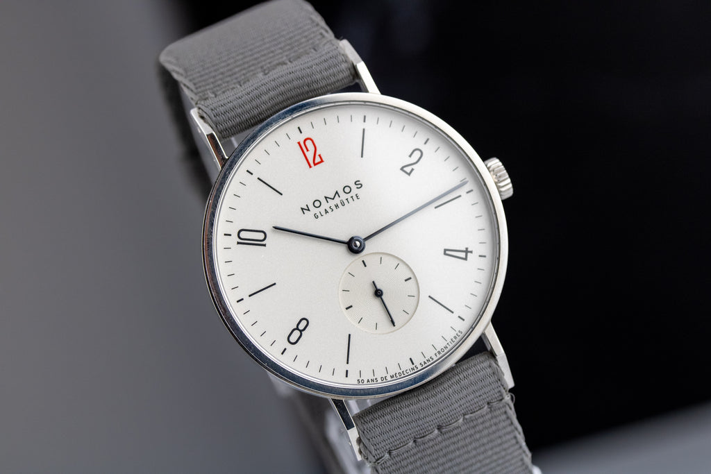 NOMOS Glashütte Tangente 38 50 Years of Doctors Without Borders 165.S50 Limited Edition