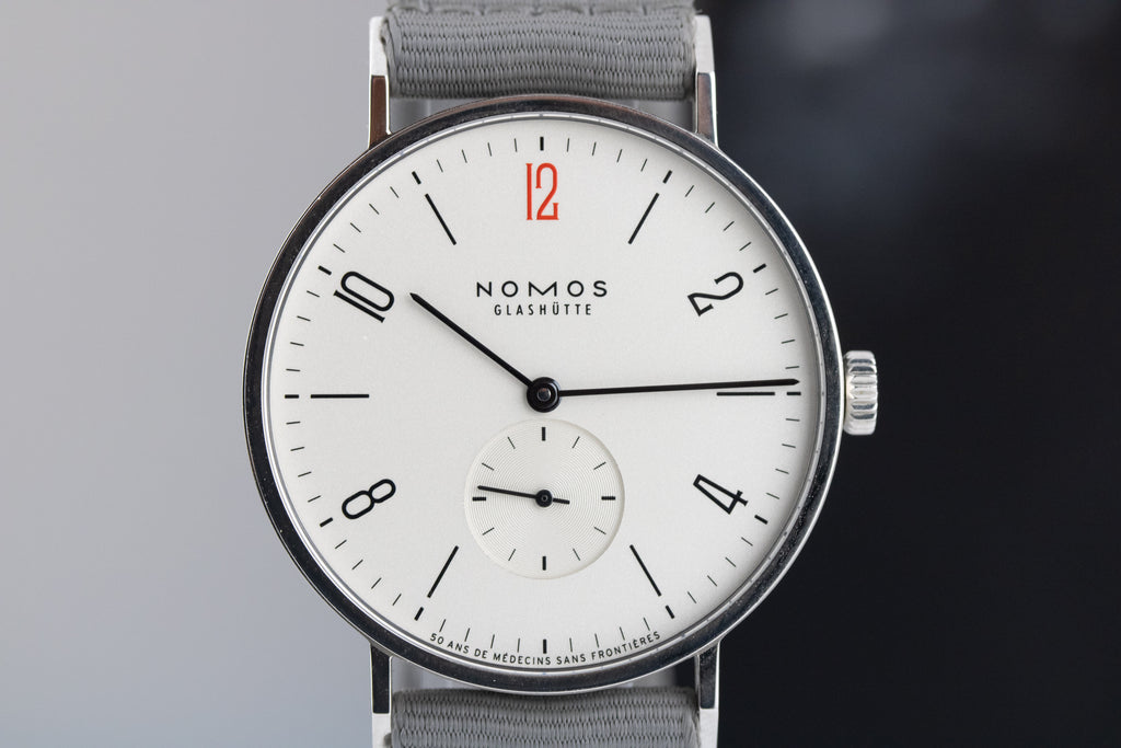 NOMOS Glashütte Tangente 38 50 Years of Doctors Without Borders 165.S50 Limited Edition